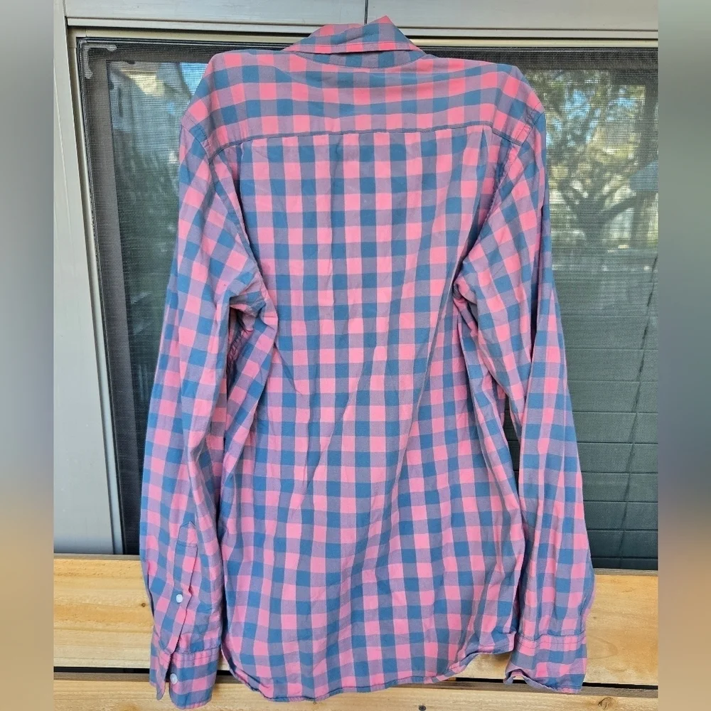 J. Crew Mens Slim 100% Cotton Fit Long Sleeve Plaid Button Down Shirt SZ Small